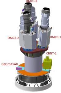 The Spacecraft mounted on the Launch adapter called the L-adapter. Image Courtesy: ISRO