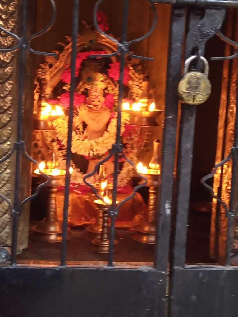 Photo of The Sanctum Sanctorum at the Ayyappa Temple, Dhanori, Pune. Photo Credit: Dhanya Vallat